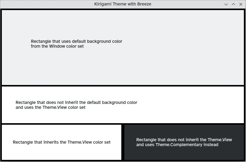 Cómo se diferencian los conjuntos de colores en «Brisa»