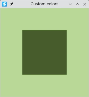 Example with custom colors