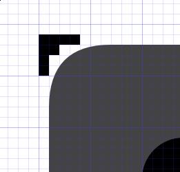 This is how a border of the Plasma &quot;opaque&quot; background SVGs should appear when it has a rounded border (since the window shape won't have antialiasing the outer contour must not have rounded lines).